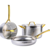 179-1 Hammered Stainless Steel Cookware 01