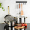 179-2 Hammered Stainless Steel Cookware 01