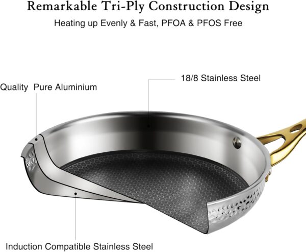 179-4 Hammered Stainless Steel Cookware 01